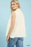 Umgee Textured Split Neck Tank Top  Style Ratio