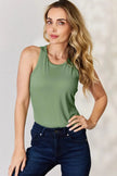 Basic Bae Full Size Round Neck Racerback Tank  Style Ratio