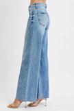 RISEN Full Size Tummy Control High Rise Ankle Palazzo Jeans  Style Ratio
