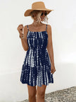 Ruffle Hem Printed Mini Cami Dress  Style Ratio