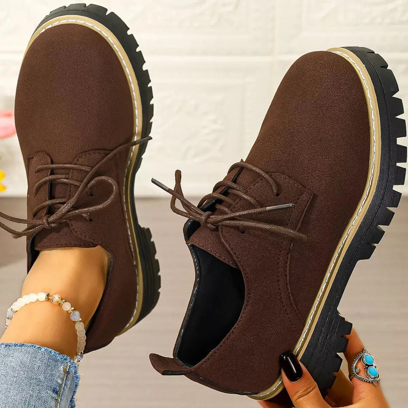 Lace-Up Platform Loafers  Style Ratio