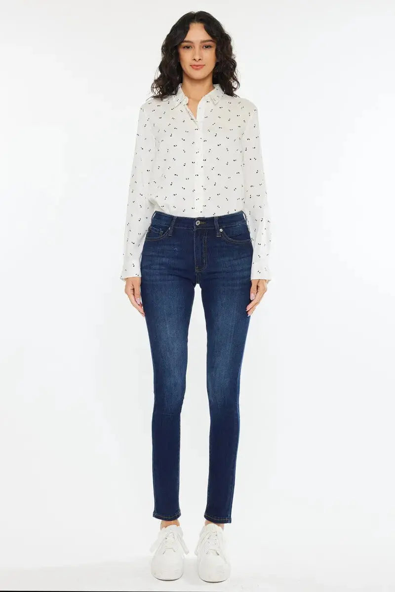 Kancan Mid Rise Super Skinny Jeans  Style Ratio