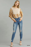 Umgee Distressed Skinny Jeans with Edge Detail  Style Ratio
