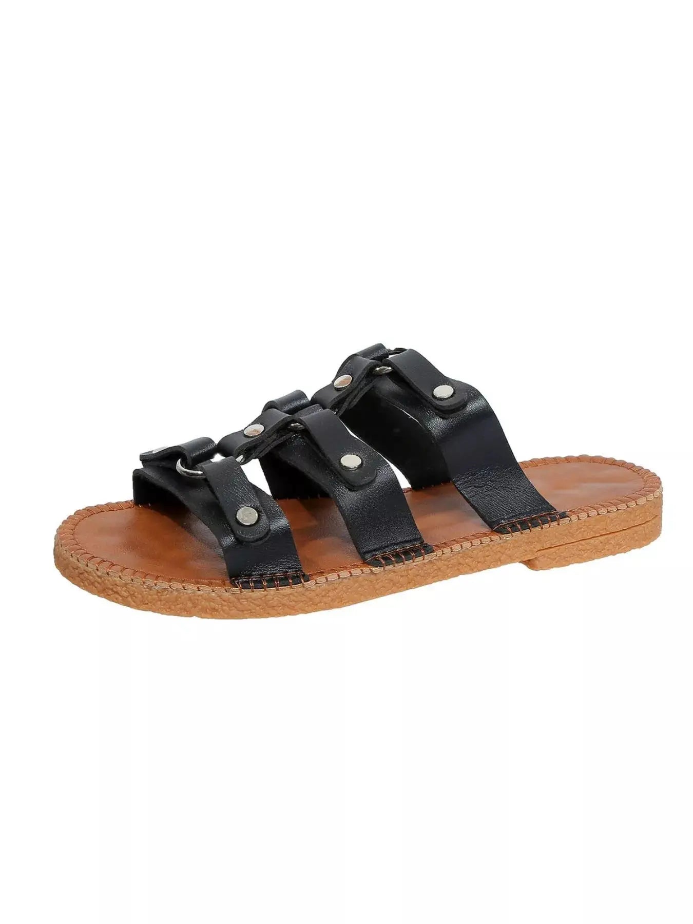 Studded Open Toe Sandals  Style Ratio