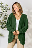Basic Bae Full Size Ribbed Cocoon Cardigan  Style Ratio