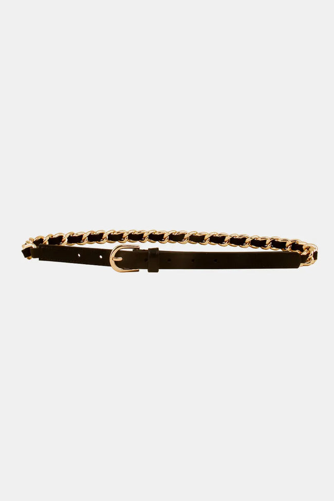 PU Chain Skinny Belt  Style Ratio