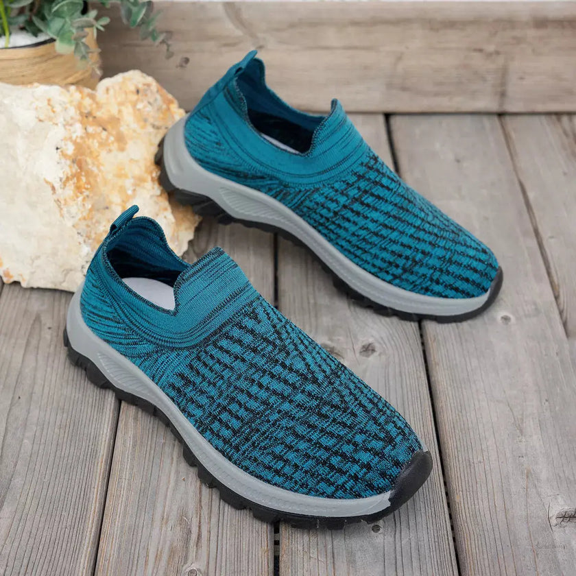 Round Toe Mesh Slip-Ons  Style Ratio