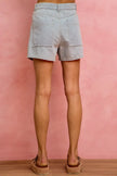 SO ME Mid Rise Denim Shorts With Cotton Tape Drawstring  Style Ratio