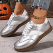 Round Toe Lace Up Sneakers  Style Ratio