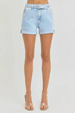 RISEN High Rise Belted Roll Up Shorts  Style Ratio