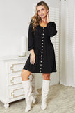 Double Take Scoop Neck Empire Waist Long Sleeve Magic Dress  Style Ratio