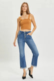 RISEN Full Size Button Fly Cropped Bootcut Jeans  Style Ratio