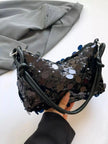 Sequin Embellished Shoulder Bag  Style Ratio