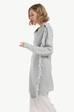 Angel Wings One-Button Tassel Tie Asymmetrical Hem Cardigan  Style Ratio