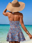 Cutout Printed Halter Neck One-Piece Swimwear  Style Ratio