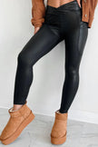 Pocketed V-Cut Waist Leggings  Style Ratio