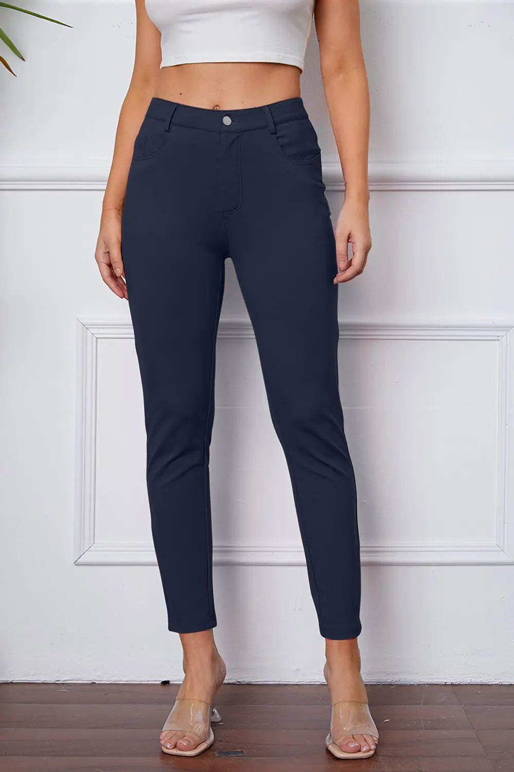 Basic Bae Stretchy Stitch Pants  Style Ratio