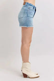 Judy Blue High Waist Western Embroidery Detail Cut Off Denim Shorts  Style Ratio