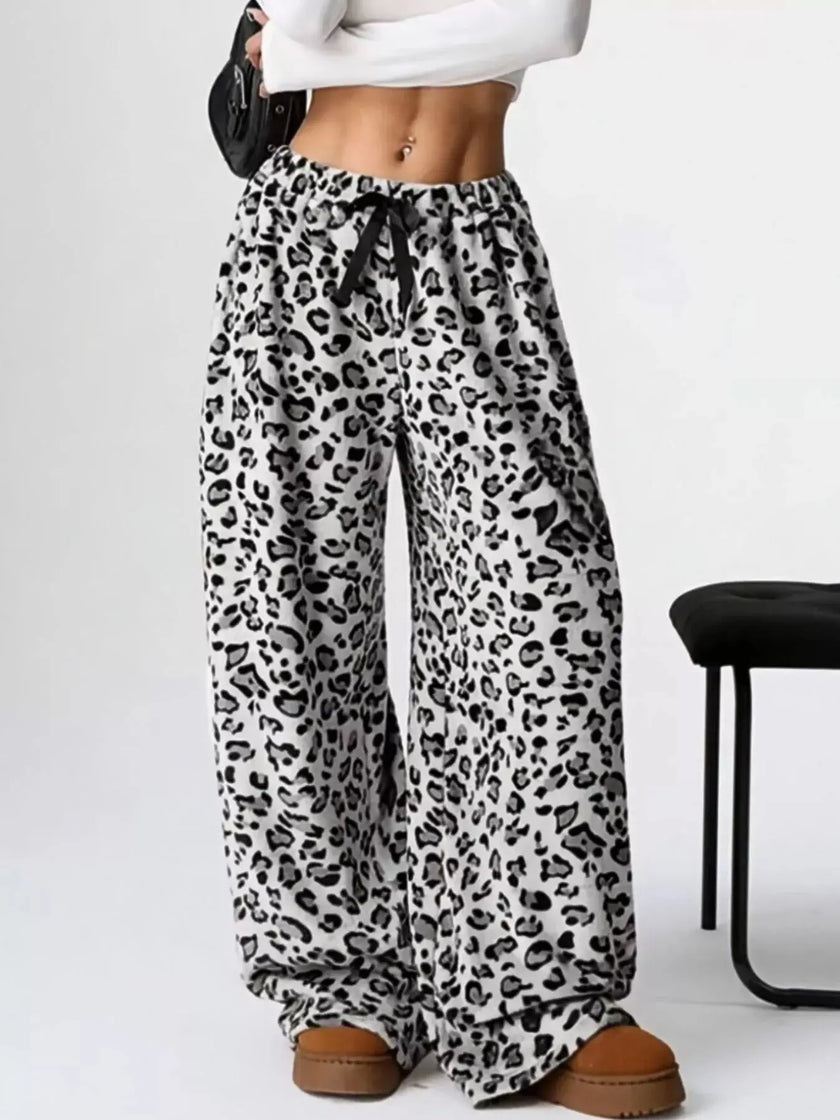 Drawstring Wide Leg Pants  Style Ratio