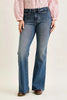 Judy Blue Mid Rise Flare Jeans with Front Flap Pockets  Style Ratio