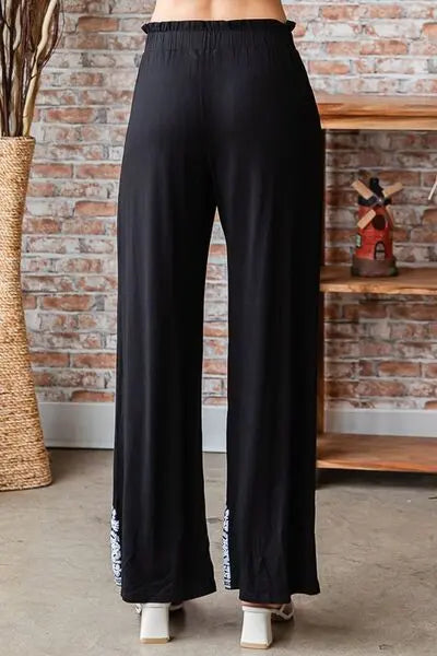 Heimish Damask Pattern Casual Pants  Style Ratio