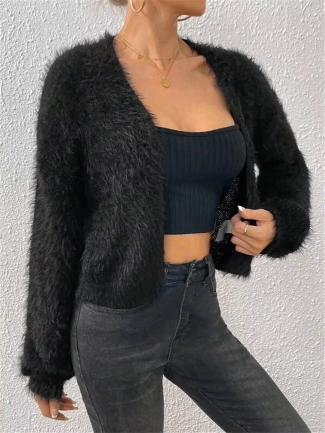Open Front Long Sleeve Cardigan  Style Ratio
