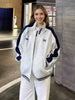 Zip Up Color Block Jacket  Style Ratio