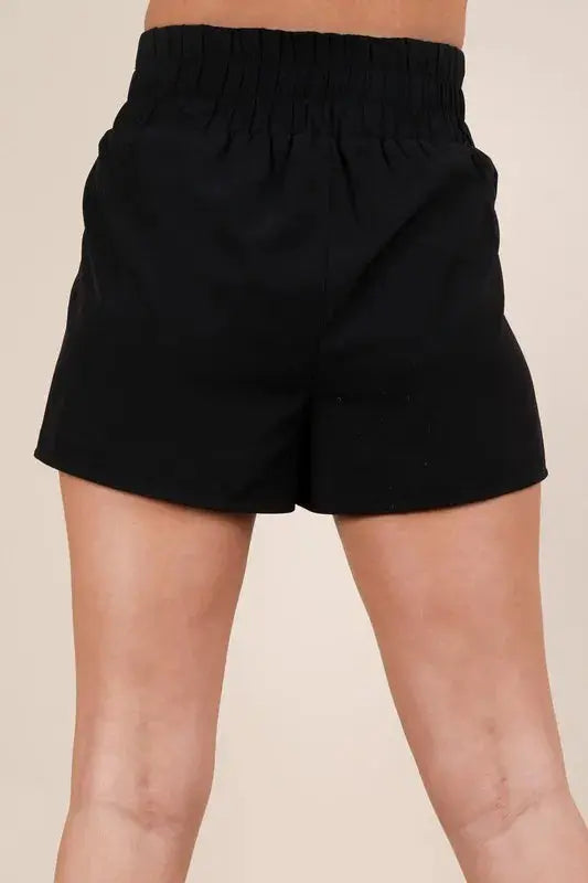 Very J Striped Trim Detail Activewear Shorts  Style Ratio