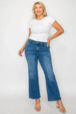 bytos Full Size Cat's Whiskers Mid Rise Ankle Jeans  Style Ratio
