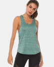 Full Size Scoop Neck Wide Strap Active Tank  Style Ratio