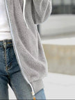 Full Size Cozy Fleece Zip-Up Hooded Jacket  Style Ratio