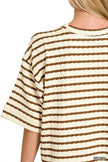 Zenana Striped Short Sleeve Tee & Shorts Set  Style Ratio