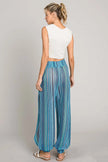 Cotton Bleu by Nu Lab Striped Smocked Cover Up Pants  Style Ratio