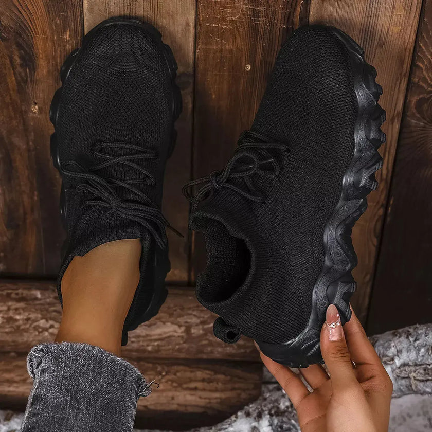 Round Toe Lace Up Athletic  Style Ratio