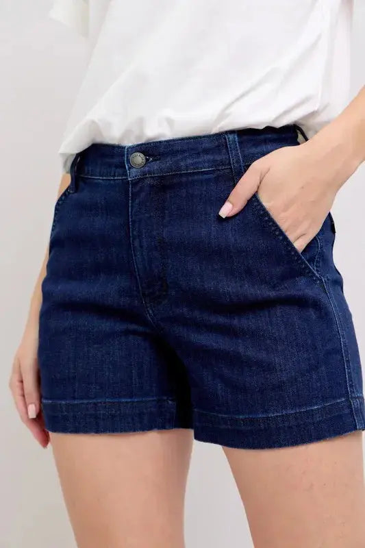 Judy Blue Full Size High Waist Denim Shorts  Style Ratio