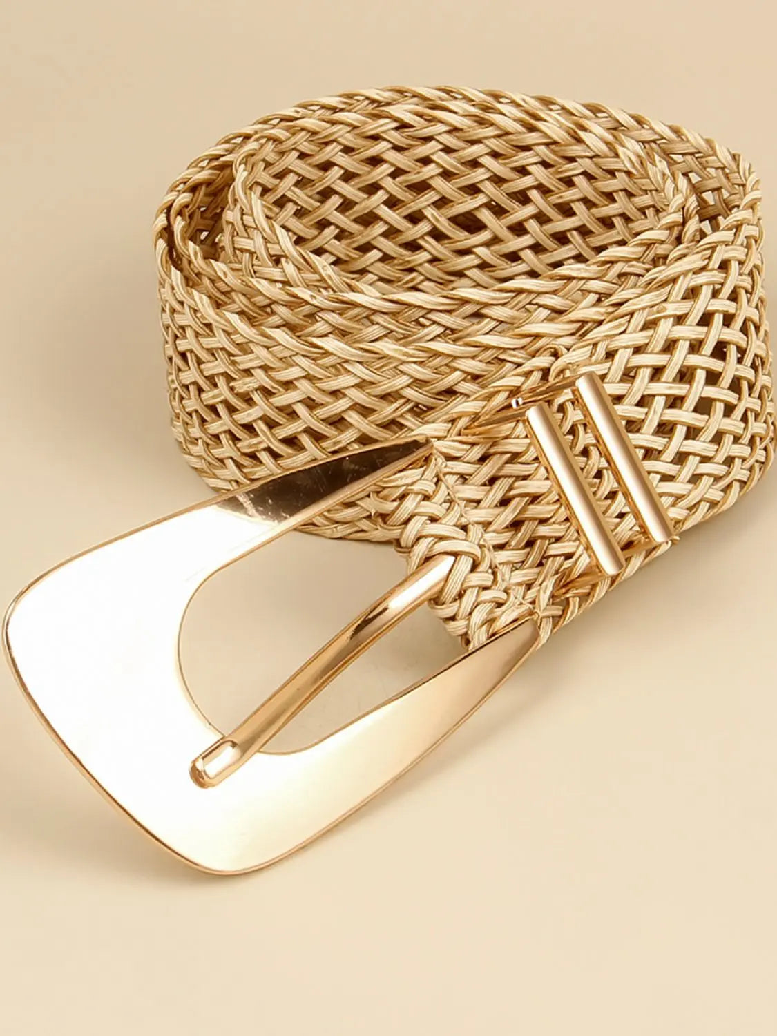 Irregular Buckle Braid Belt  Style Ratio