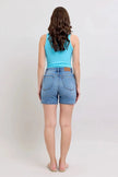 Judy Blue Full Size 2 Button Denim Shorts with Pockets Plus Size  Style Ratio