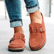 Round Toe Low Heel Buckle Loafers  Style Ratio