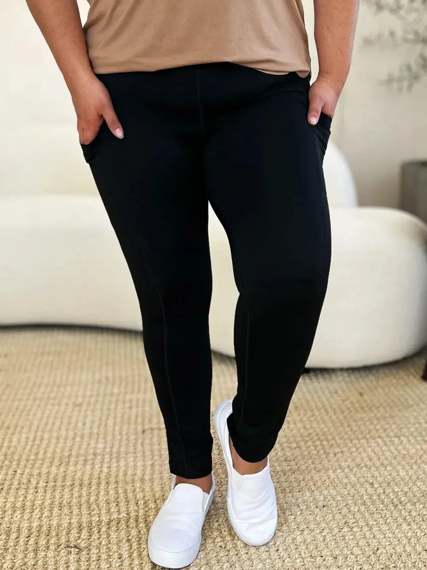 Wide Waistband Sports Leggings  Style Ratio