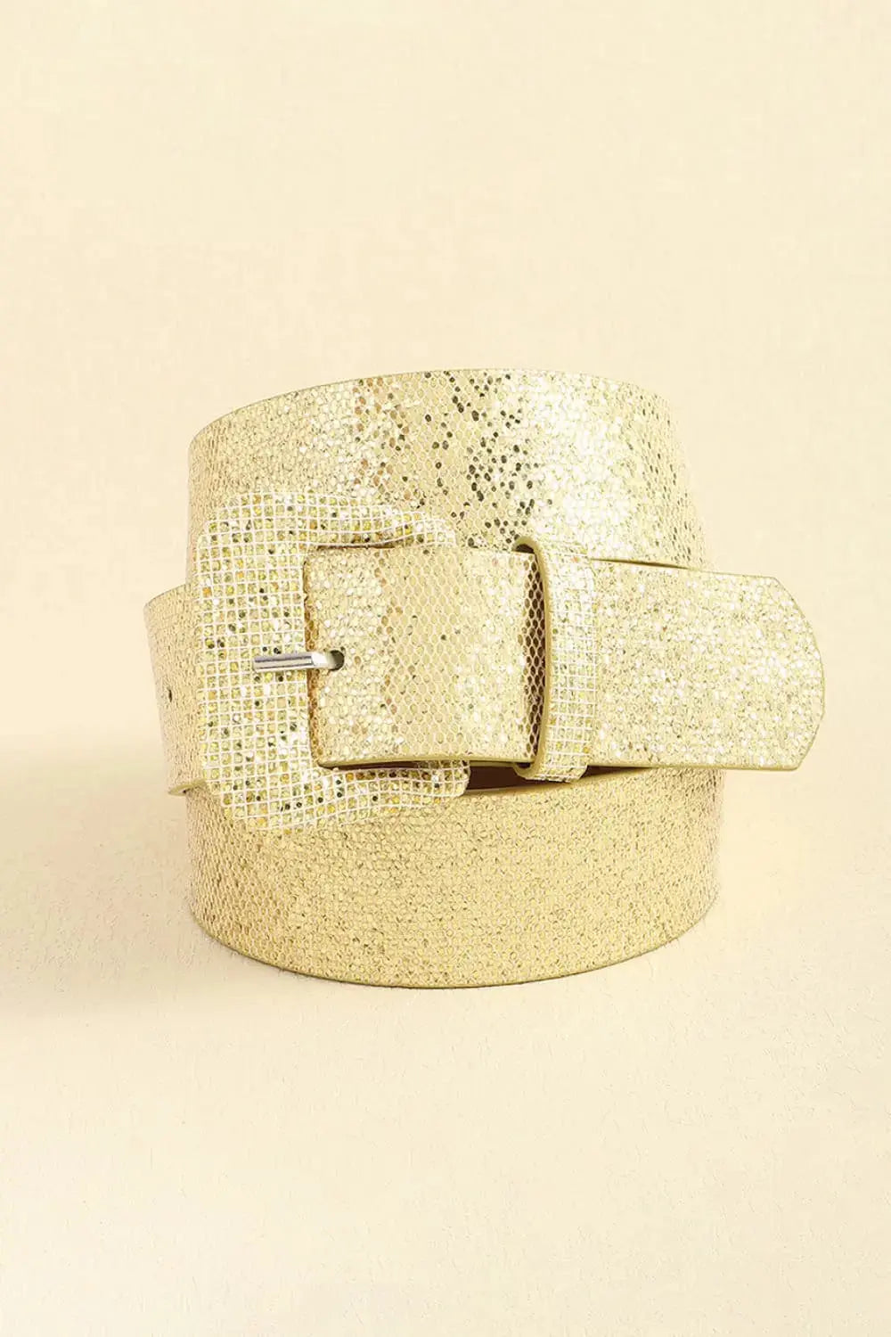 Glitter PU Leather Belt  Style Ratio