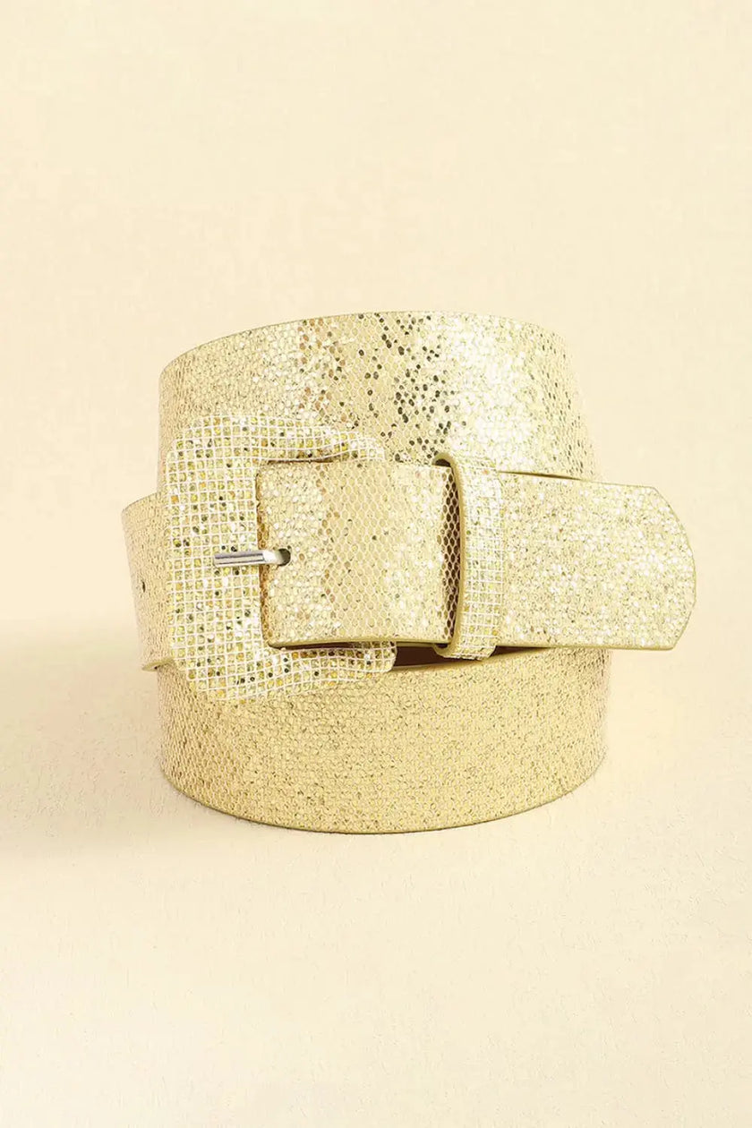 Glitter PU Leather Belt  Style Ratio