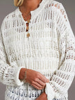 Button-Detail Knit Cover Up  Style Ratio