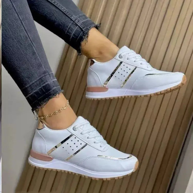 Round Toe Lace Up Athletic  Style Ratio