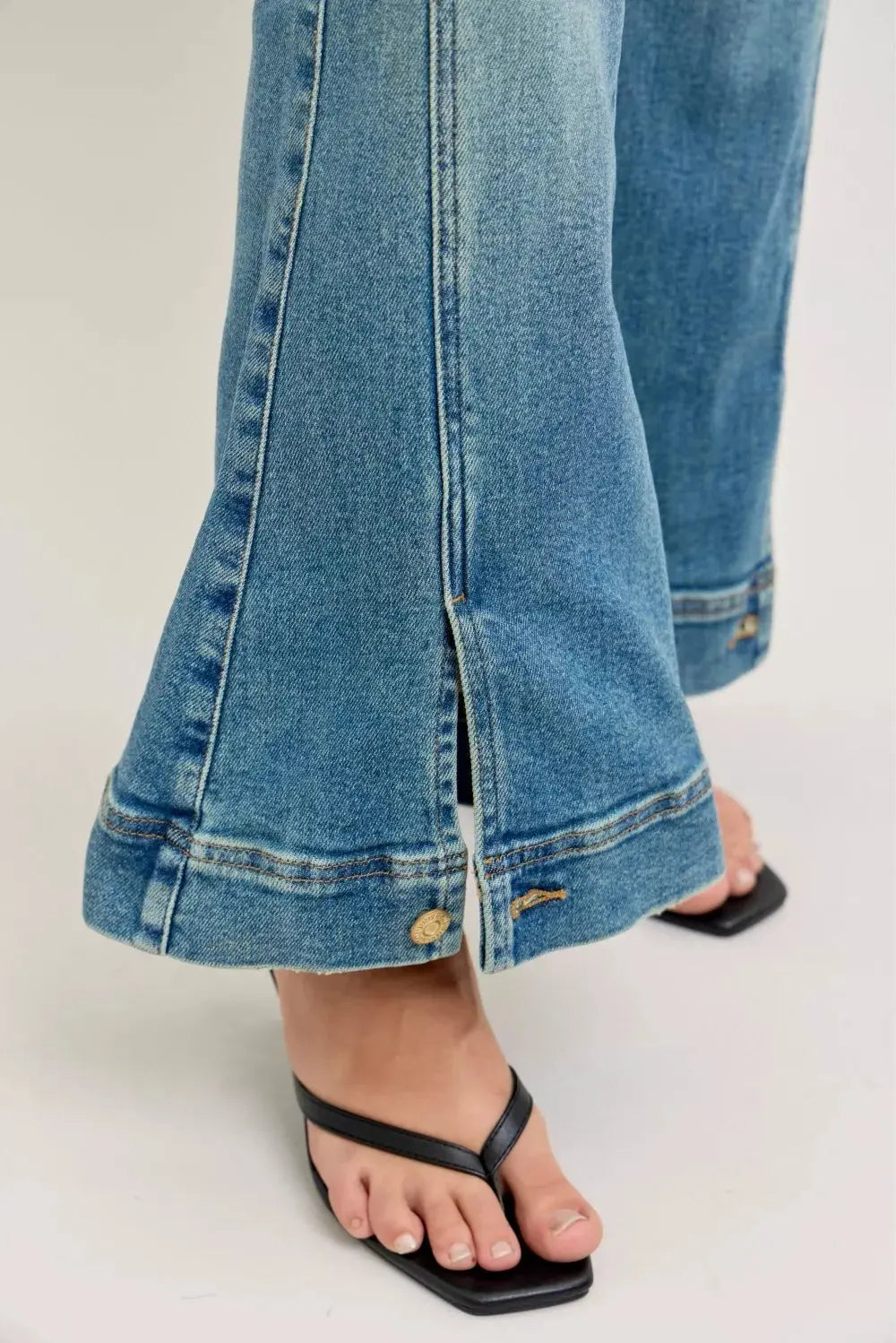Judy Blue High Waist Vintage Wash Flare Jeans  Style Ratio