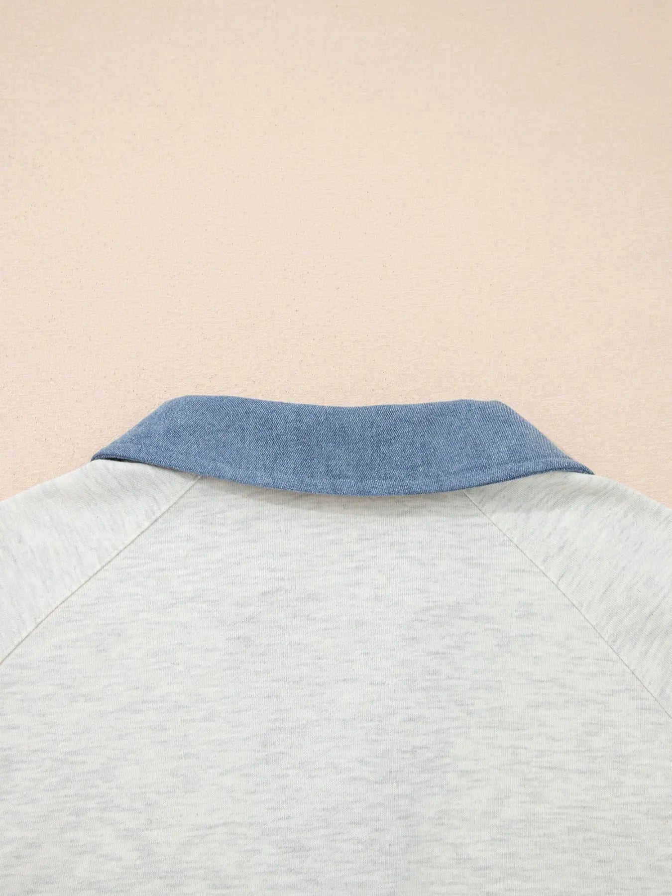 Color Block Button Detail Long Sleeve Shirt  Style Ratio