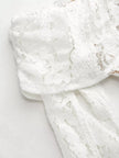 Off-Shoulder Lace Top with Bell Sleeves  Style Ratio