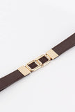 Geometric Double Buckle Elastic Belt  Style Ratio