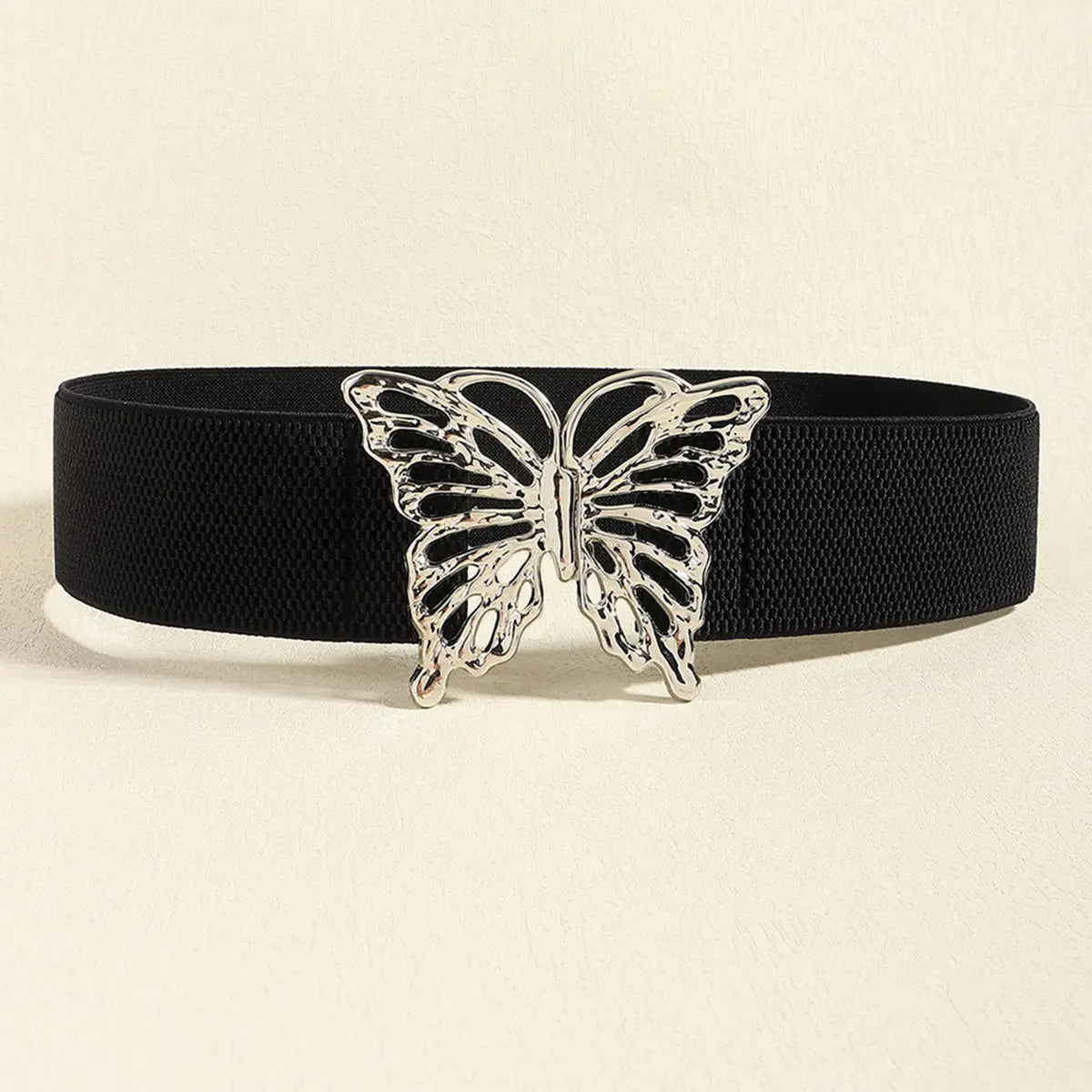 Butterfly Alloy Buckle Elastic Belt  Style Ratio