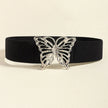 Butterfly Alloy Buckle Elastic Belt  Style Ratio