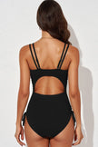 Tied Cutout Plunge One-Piece Swimsuit  Style Ratio